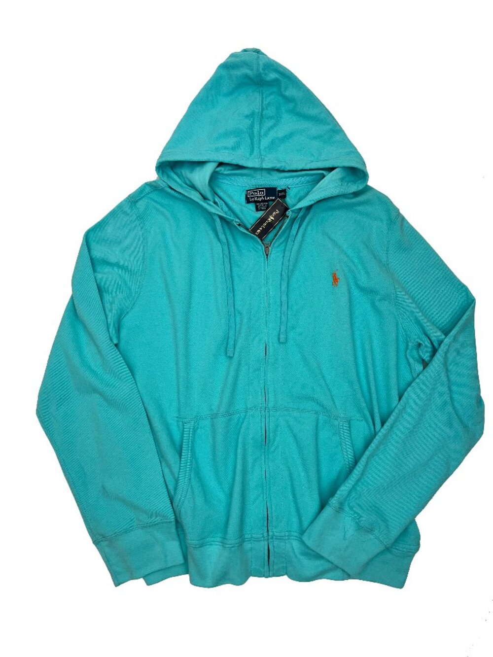 Polo Ralph Lauren NEW NWT Vintage Blue Full Zip Hoodie Jacket Mens XXL